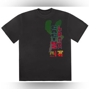 Travis Scott X McDonald’s Cactus Jack All American 92’ Black Tee